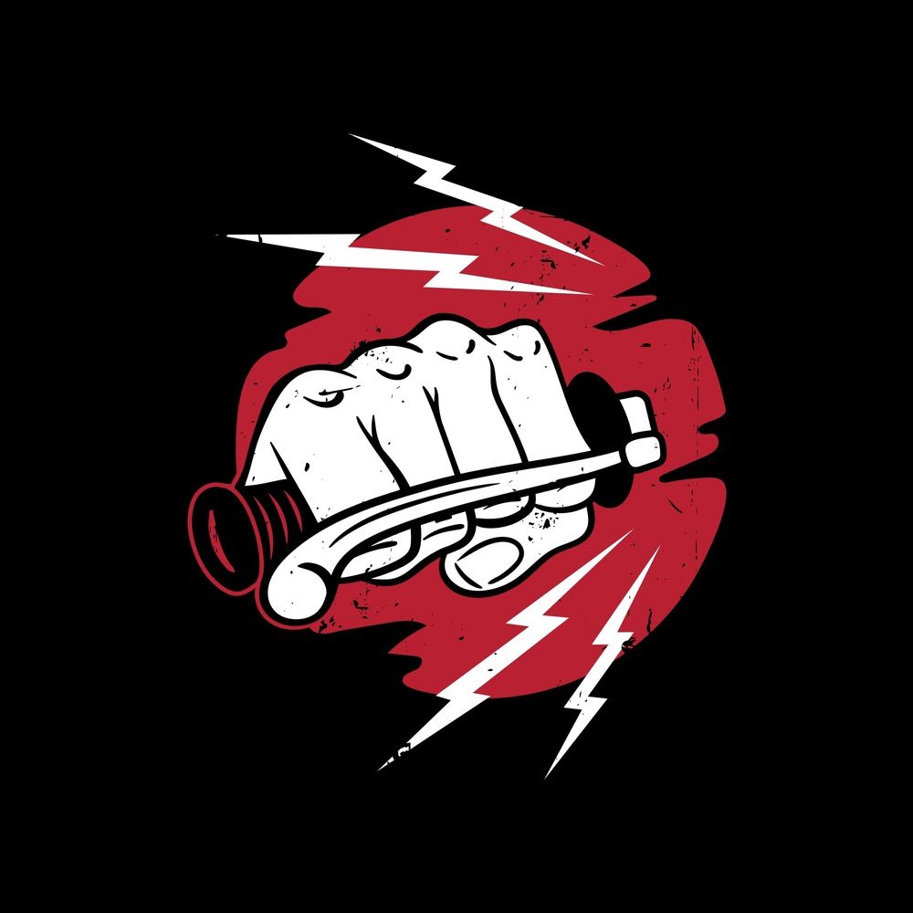 Grunt Style Cranking My Hog T-Shirt - Black artwork