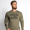 Grunt Style Strip Club Veteran Long Sleeve - Military Green ls tees