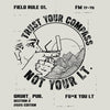 Grunt Style Trust Your Compass T-Shirt - Sand artwork