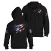 Grunt Style Still Standing Full-Zip Hoodie - Black full-zip hoods