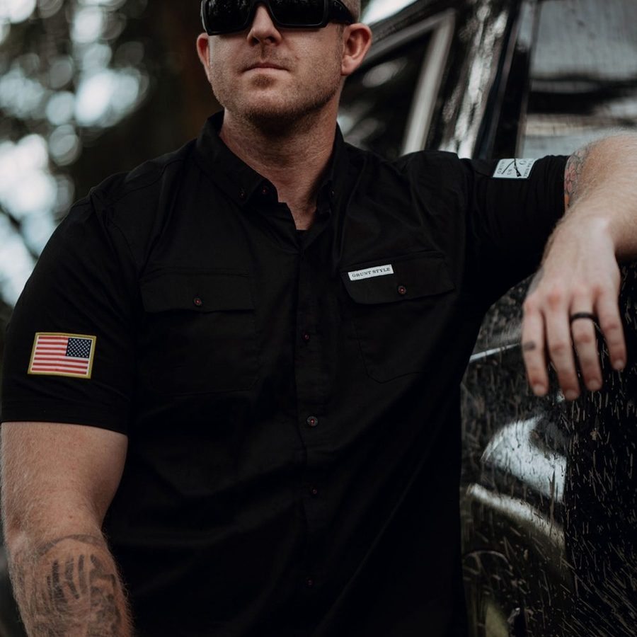 grunt style dress shirt Men's Garage Button Down