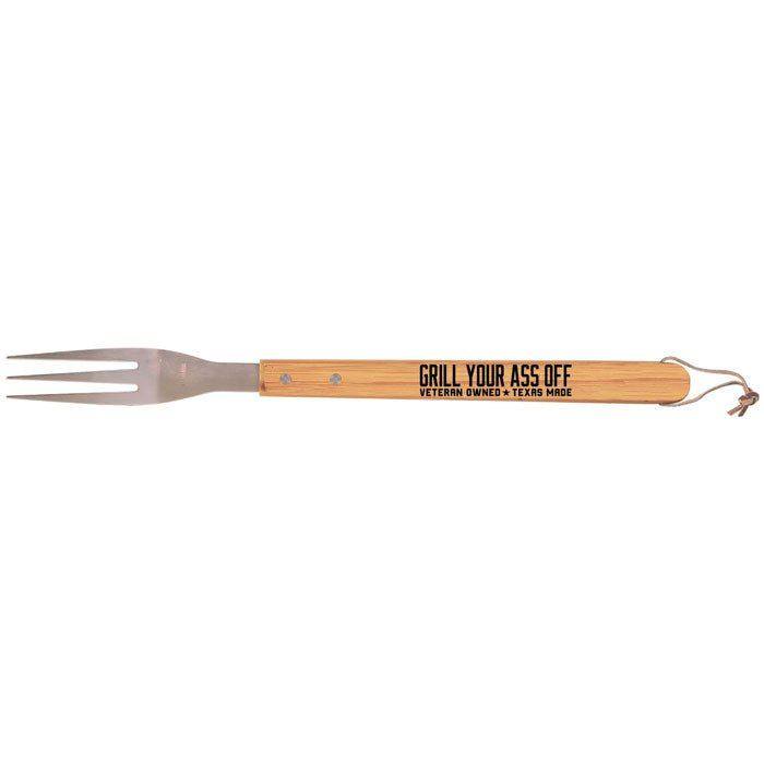 Barbecue Fork 16 1/4" Bamboo