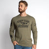 Grunt Style Strip Club Veteran Long Sleeve - Military Green ls tees