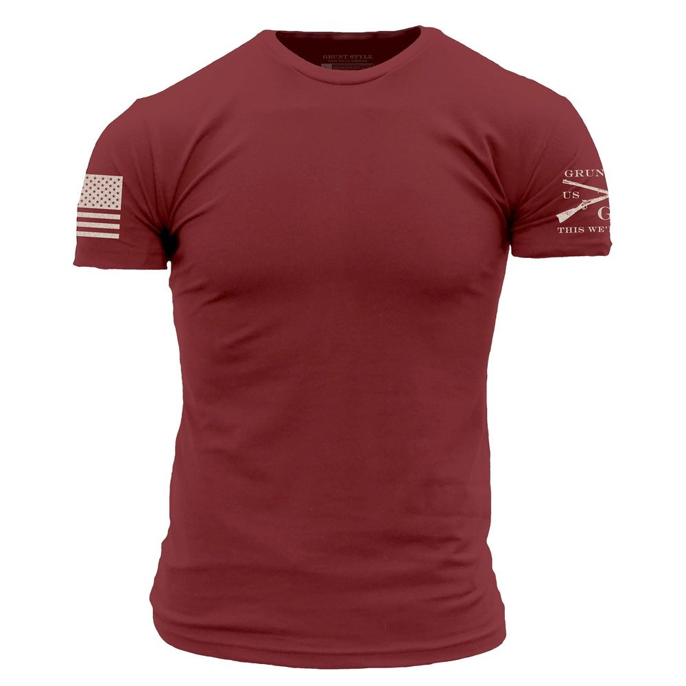 Grunt Style Essential Patriot T-Shirt - Red Plum T-Shirt