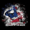 Grunt Style Men's Because Of The Brave Tee - Black artwork