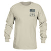 Grunt Style Red Blood Blue Collar™ Long Sleeve - Sand ls tees