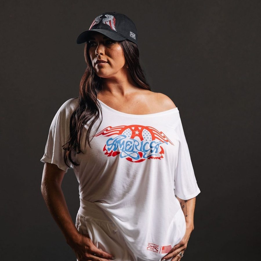 Women's AeroAmerica Slouchy Fit T-Shirt - White – Grunt Style, LLC