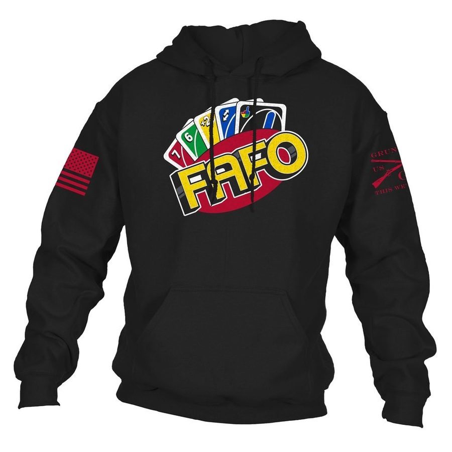 Grunt Style FAFO Wild Card Hoodie - Black hoodies