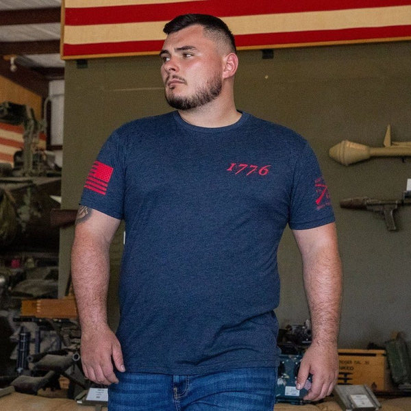 NAVY PATCHWORK 1776 TEE main image 1