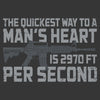 Grunt Style Quickest Way T-Shirt - Charcoal artwork