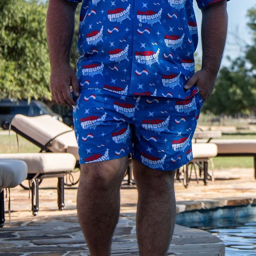 Grunt Style Getaway Casual Shorts - FAFO - Light Blue bottoms