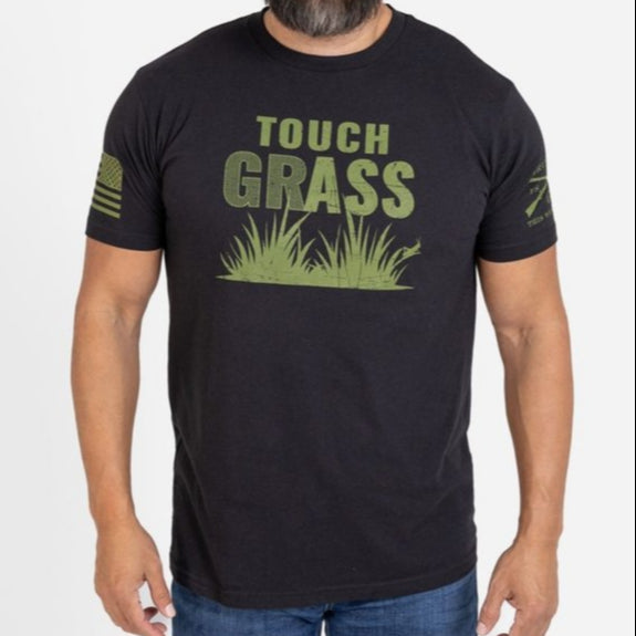 Grunt Style Touch Grass T-Shirt - Black T-Shirt