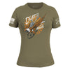 Grunt Style Women's Death From Above Slim Fit T-Shirt - Military Green T-Shirt