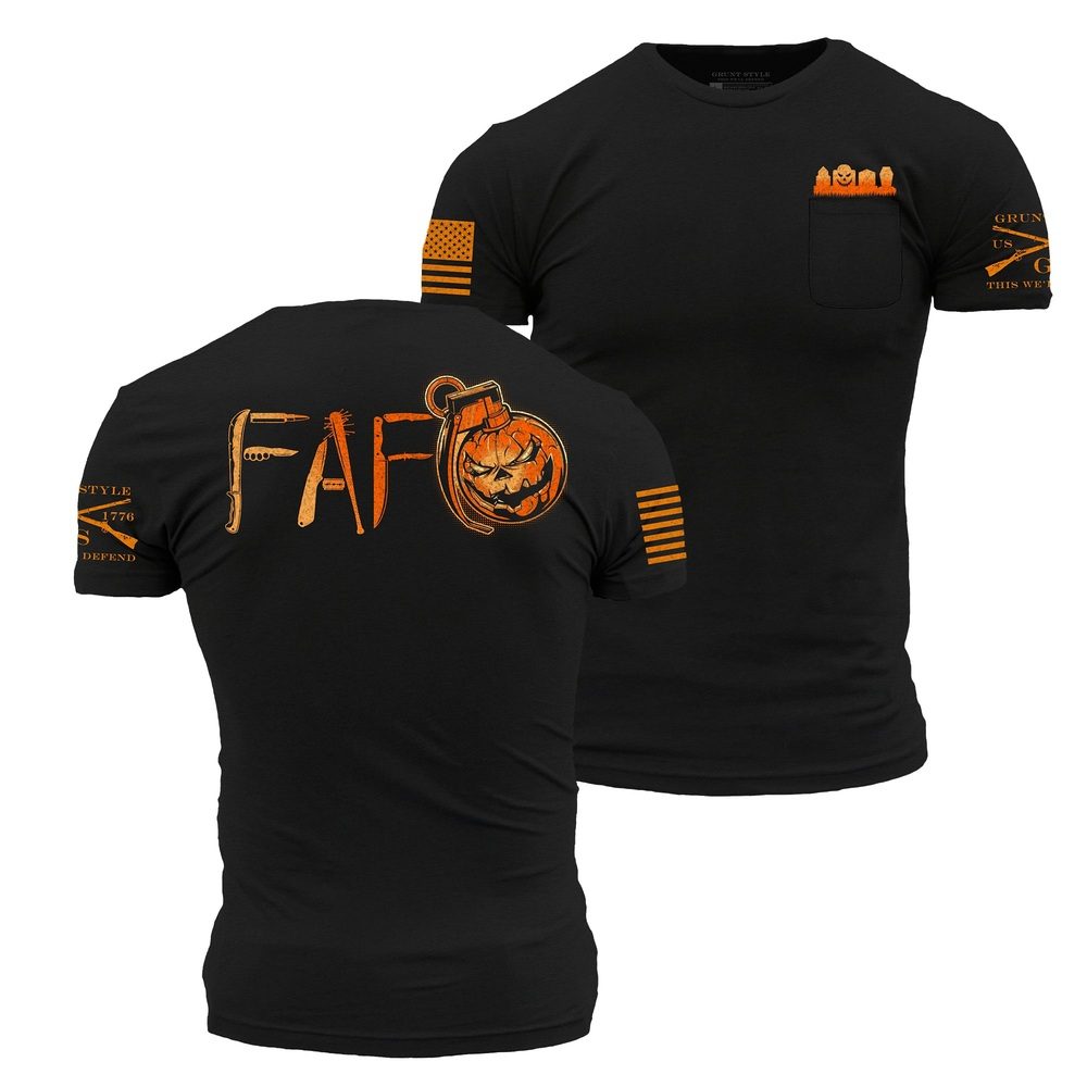 Grunt Style Found Out Pocket T-Shirt - Black T-Shirt