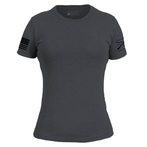 Grunt Style Women's Essential Patriot Slim Fit T-Shirt - Heavy Metal T-Shirt