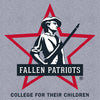 Grunt Style Fallen Patriots Men's Tee - Heather Gray artwork