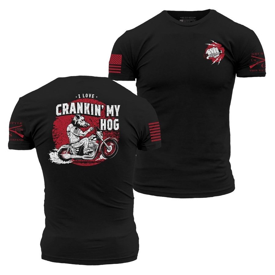Grunt Style Cranking My Hog T-Shirt - Black T-Shirt