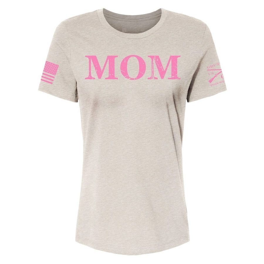 Grunt Style Women's Mom Defined Relaxed Fit T-Shirt - Oatmeal Triblend T-Shirt