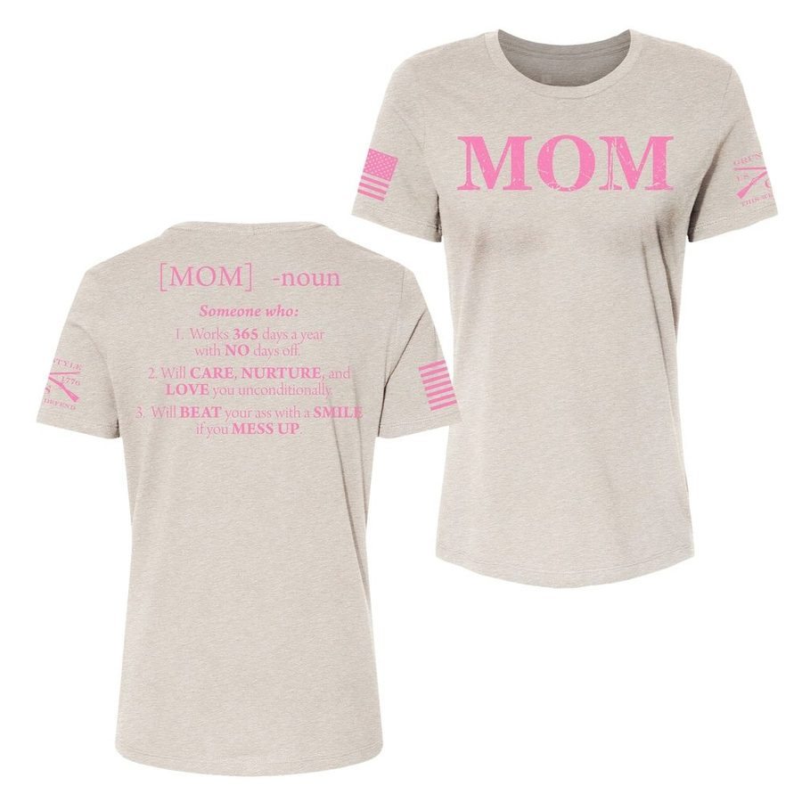 Grunt Style Women's Mom Defined Relaxed Fit T-Shirt - Oatmeal Triblend T-Shirt