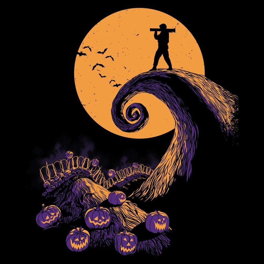 Grunt Style Night Raid Before Christmas T-Shirt - Black T-Shirt