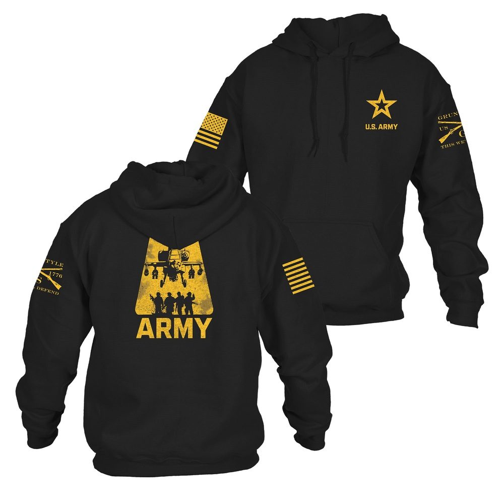 Grunt Style Army A-Team Hoodie - Black hoodies
