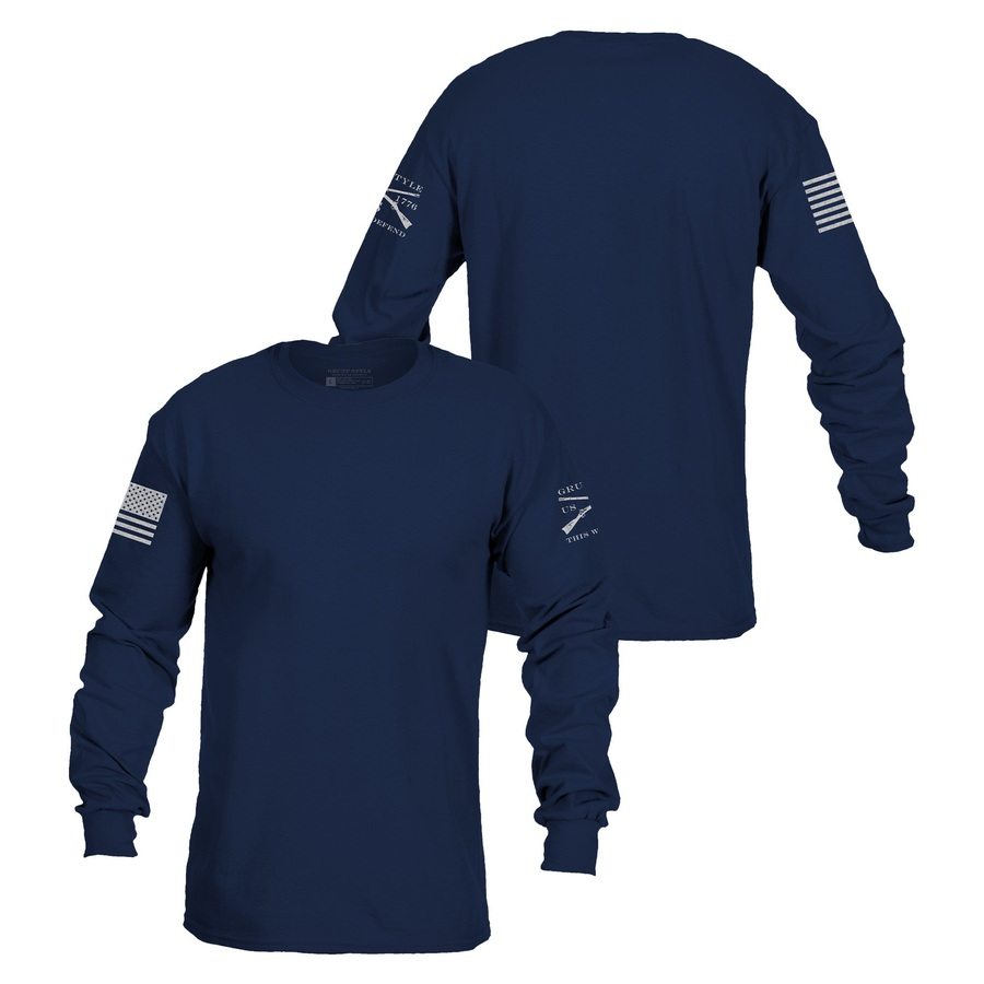 Grunt Style Basic Long Sleeve - Navy ls tees