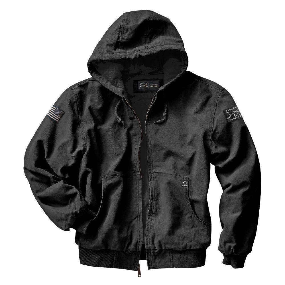 Grunt Style Tactical Quarter Zip 2.0 Jacket - Small - Black, Men's