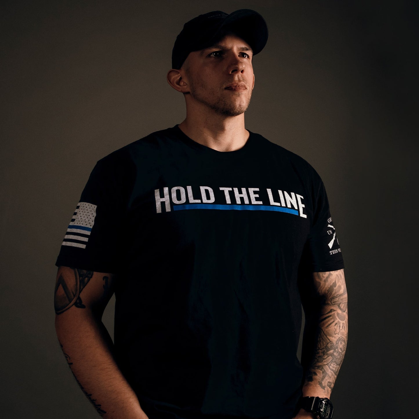 Hold The Line Tee for Men | Grunt Style