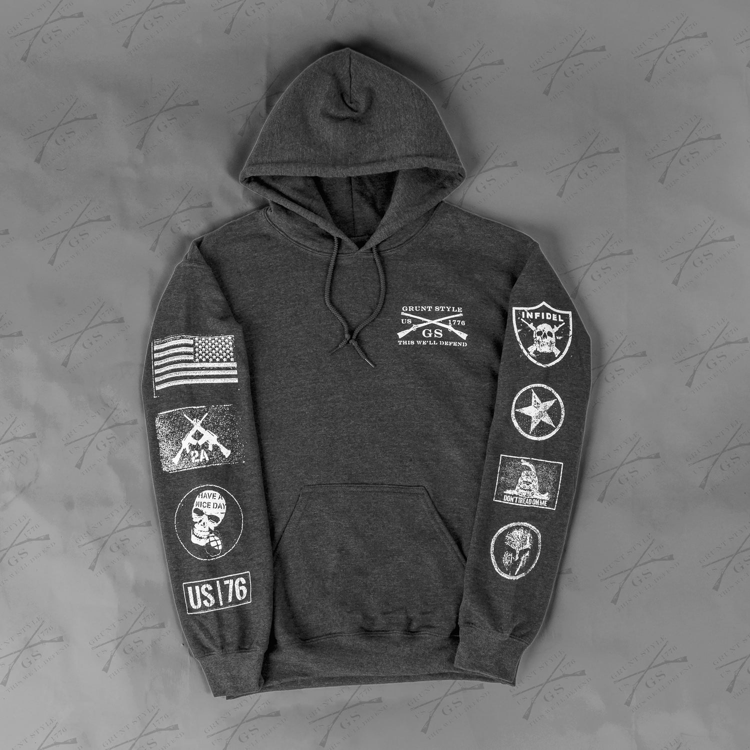 Men\'s Patriotic Hoodies | Patch Sweatshirt – Grunt Style, LLC