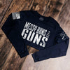 Women's Long Sleeved Tee Messy Buns & Guns | Grunt Style 