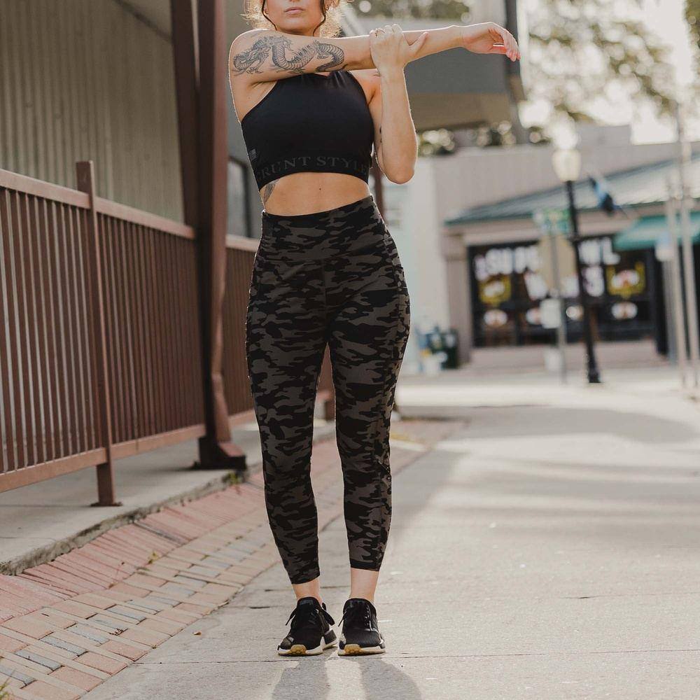 Camo Leggings Black and Multiple Colors Available Camouflage