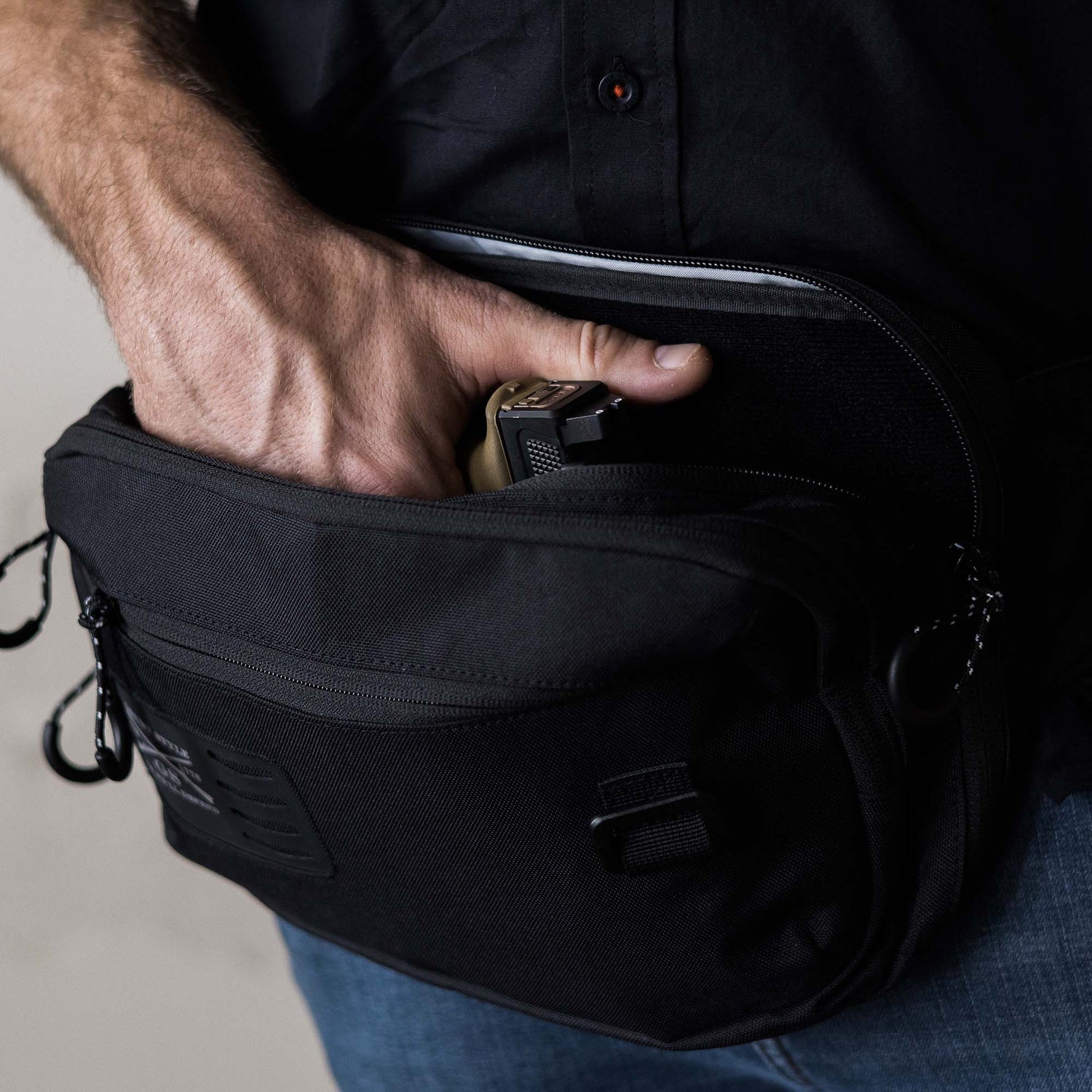 Concealed Black EDC Fanny Pack | Grunt Style 