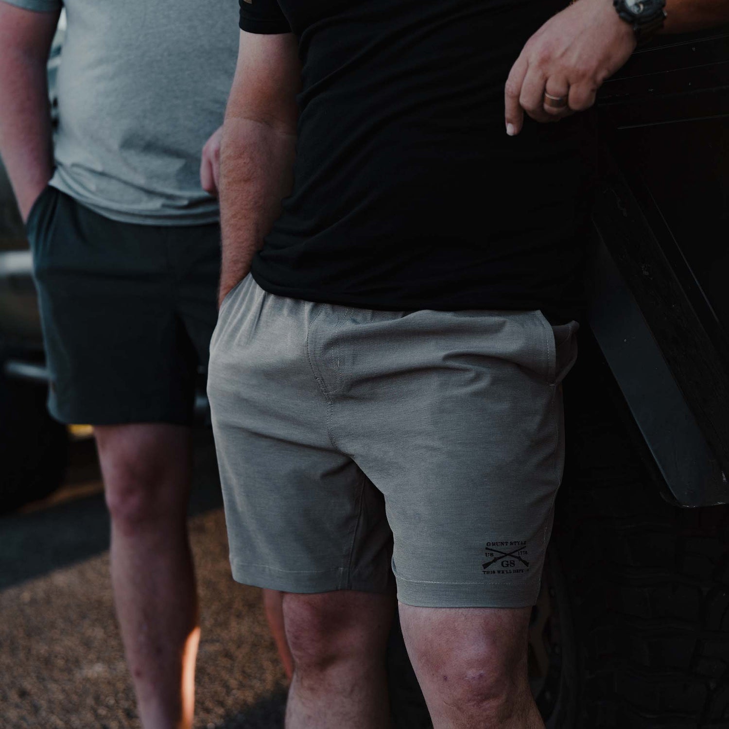 Men's Utility Shorts 2.0 in Light Grey | Grunt Style 