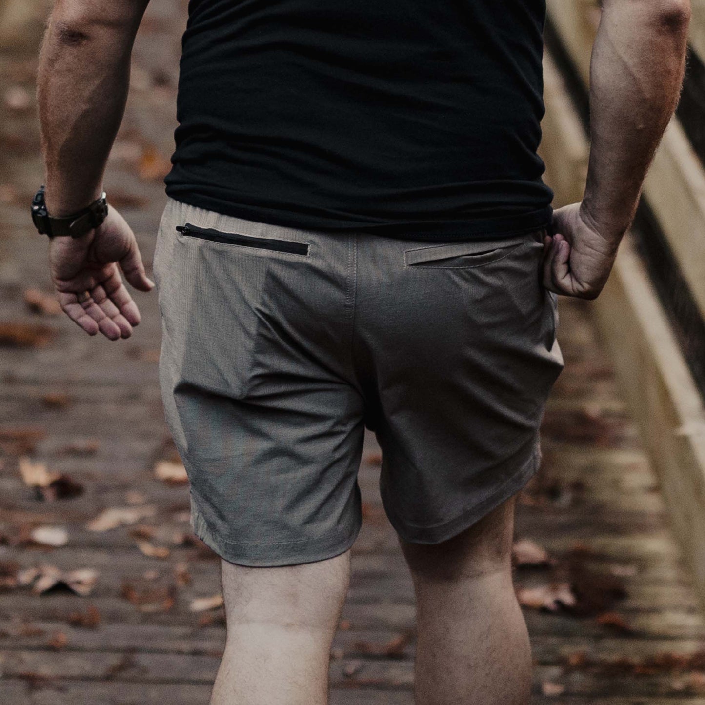 Utility Shorts 2.0 in Light Grey for Men | Grunt Style 