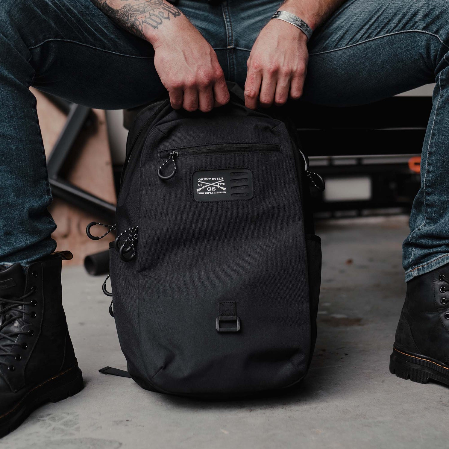 EDC Travel Backpack for Laptop in Black | Grunt Style 