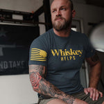  Whiskey Helps Navy Tee | Grunt Style 