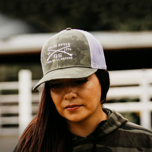 Camo Embroidered Logo Hat