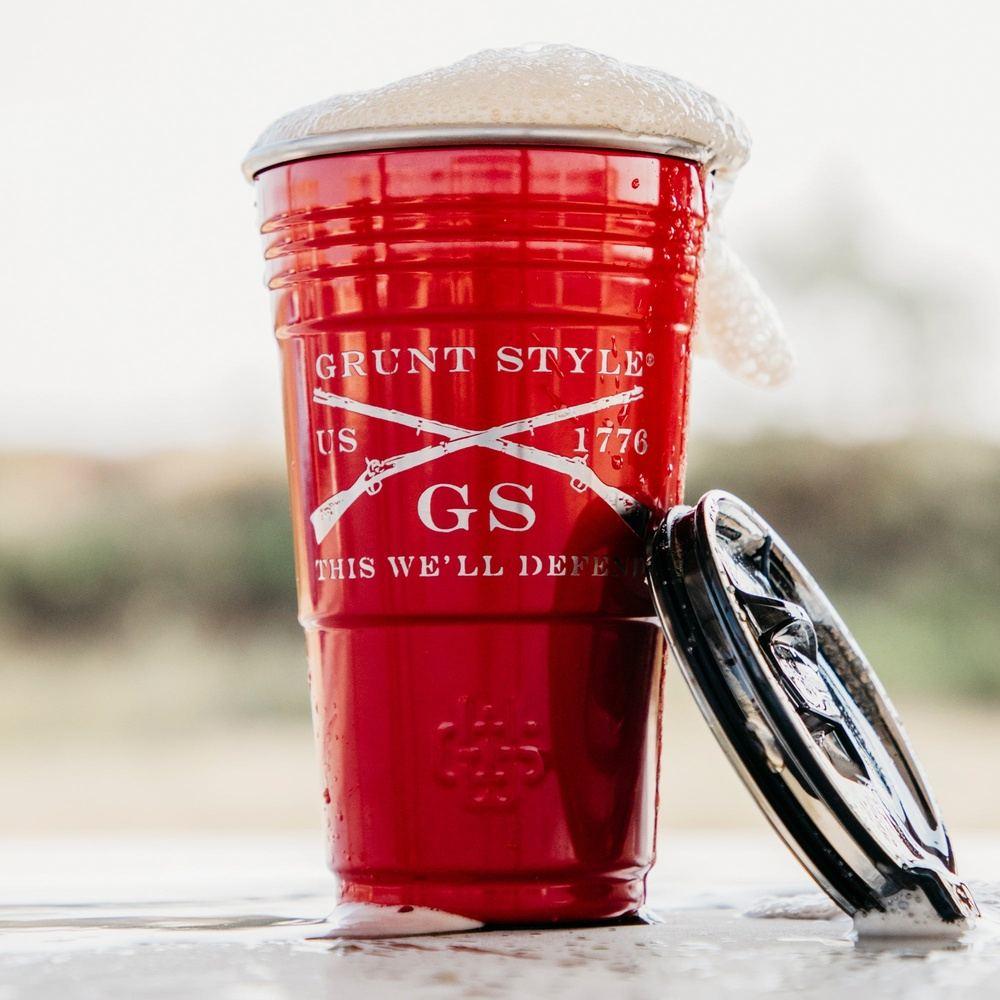 Classic Red Insulated Metal Party Cups