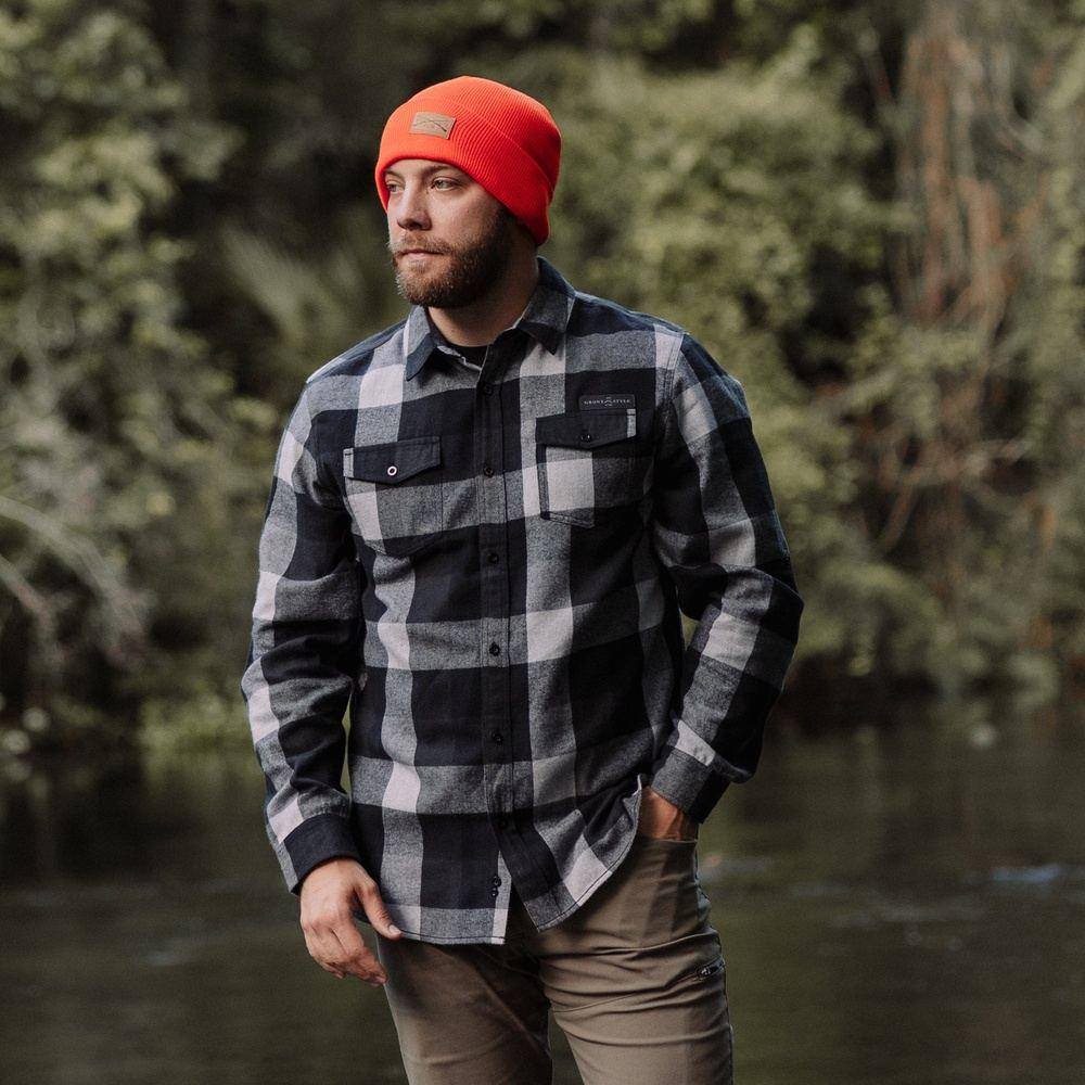 Men's Plaid Flannel | Black – Grunt Style, LLC