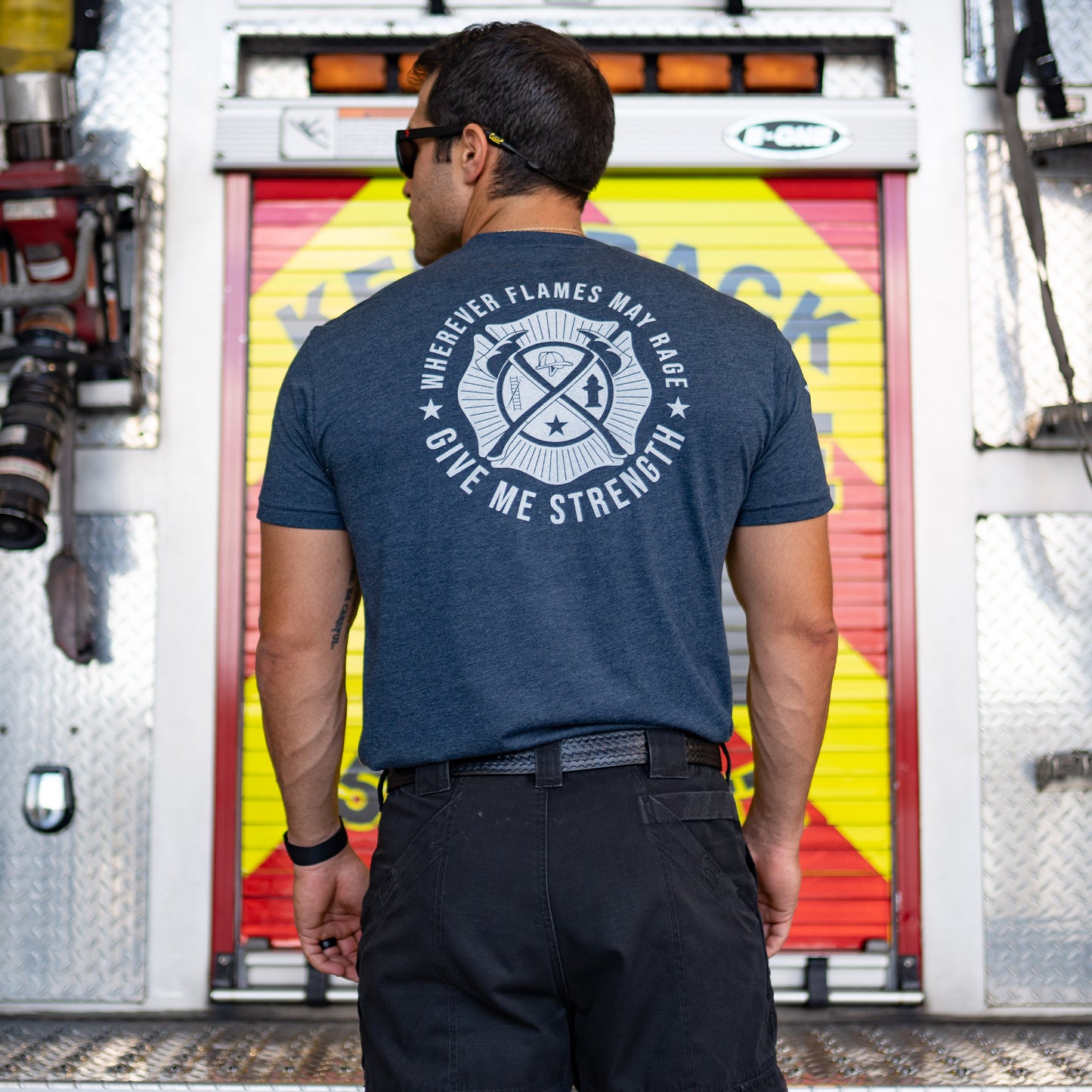 Men's T-Shirt Wherever Flames May Range  | Grunt Style 