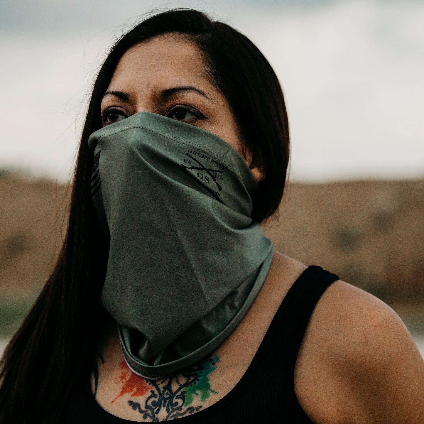 Military Green Face Gaiter | Grunt Style 