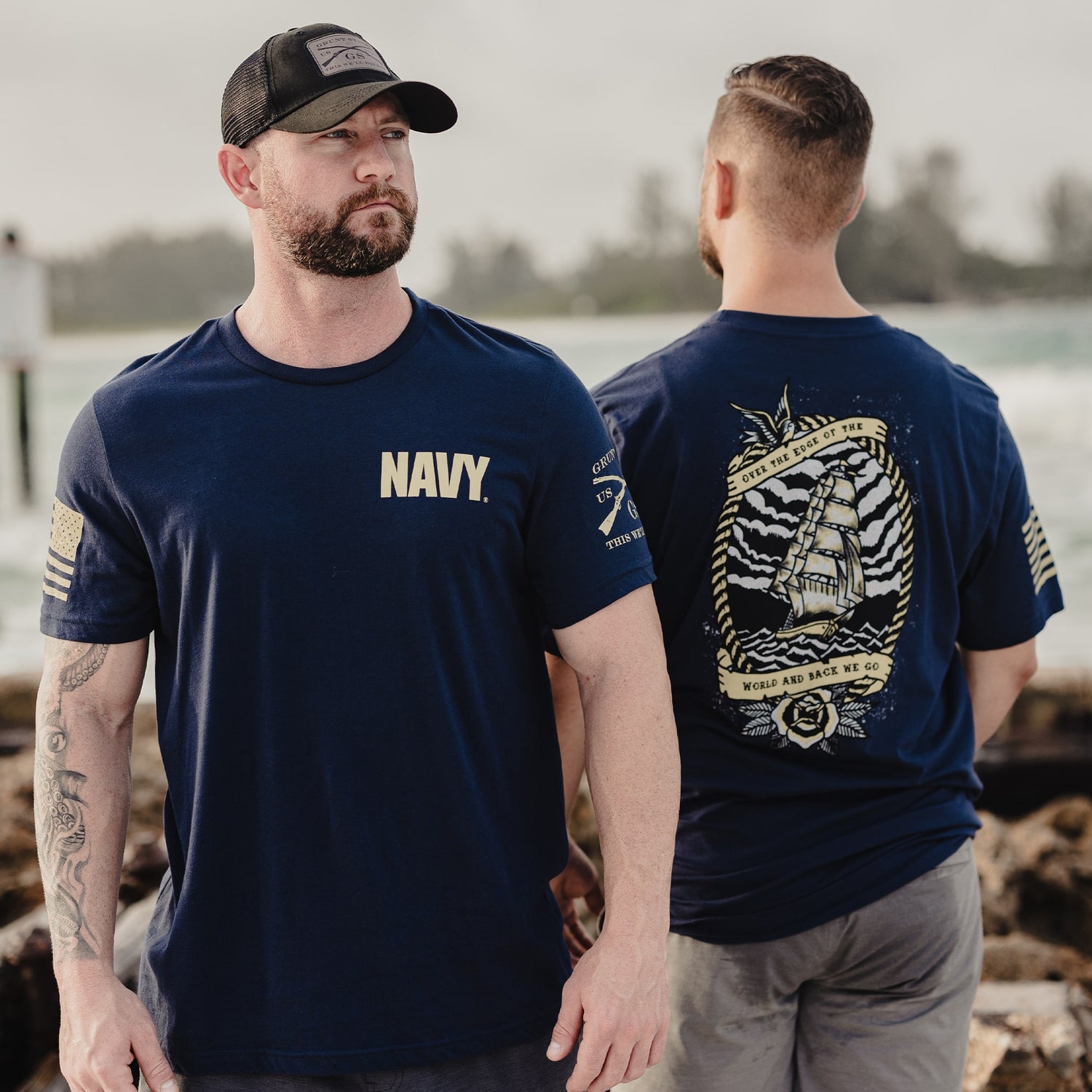 USN - Edge of the World 2.0 T-Shirt - Navy