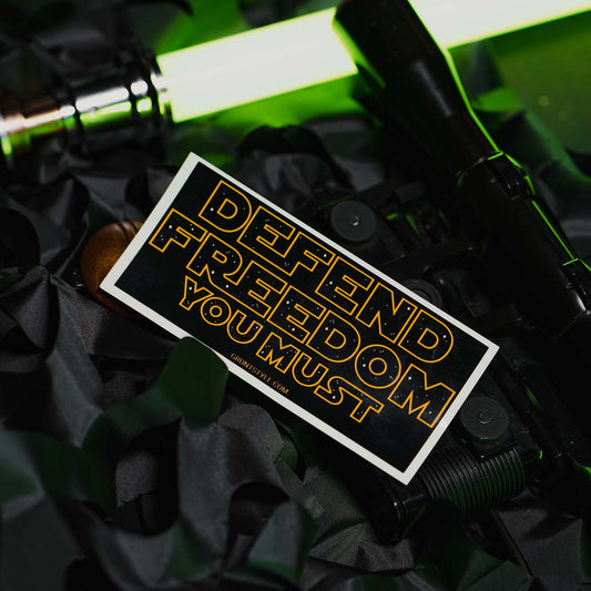 Defend Freedom You Must Graphic Sticker | Grunt Style 