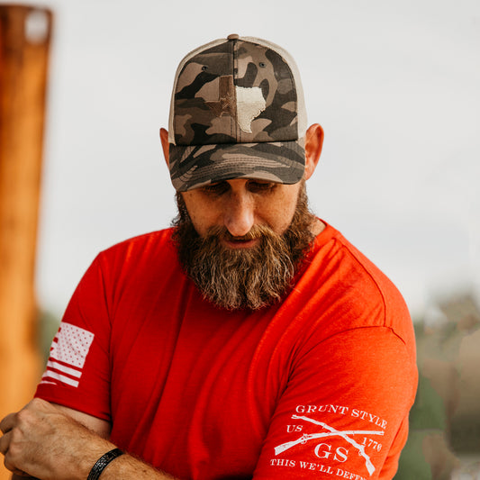 Embroidered Texas Camo Hat | Grunt Style 
