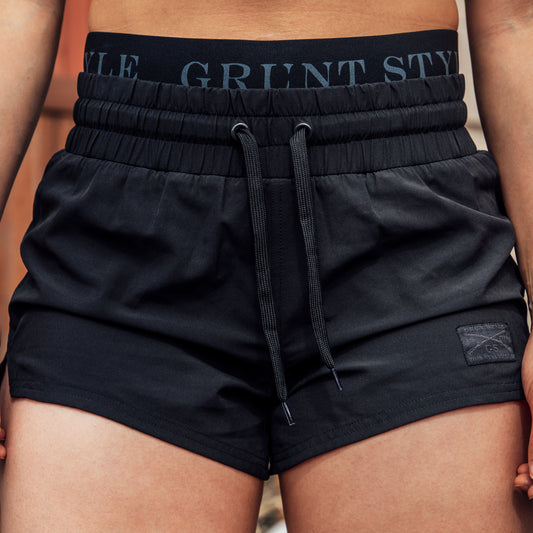 Women's GS Hybrid Short - Black | Grunt Style 