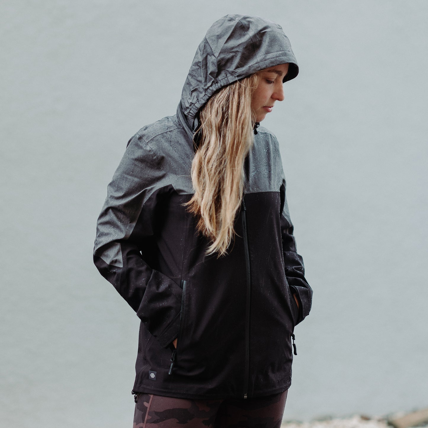 Women's GS Premium Rain Jacket - Black | Grunt Style 