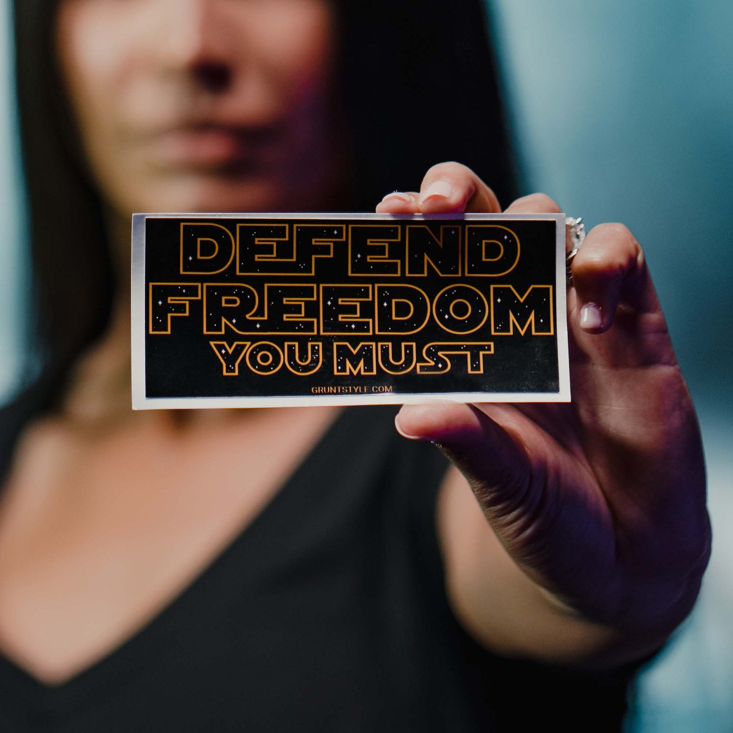 Defend Freedom You Must Parody Sticker | Grunt Style 