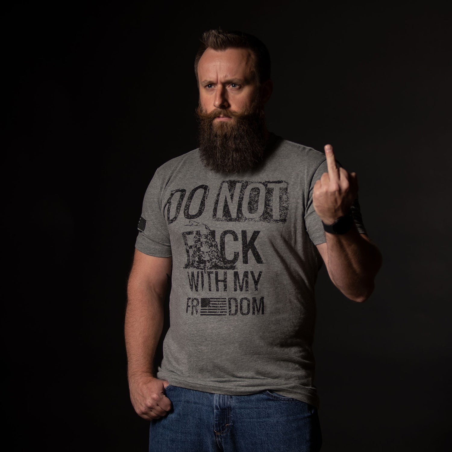 Men's Do Not Fuck With My Freedom Graphic Tee  | Grunt Style  