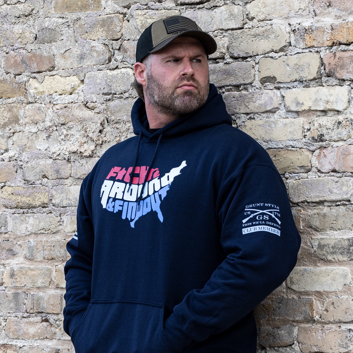 Men's Pullover Hoodie Fuck Around and Find Out  | Grunt Style  