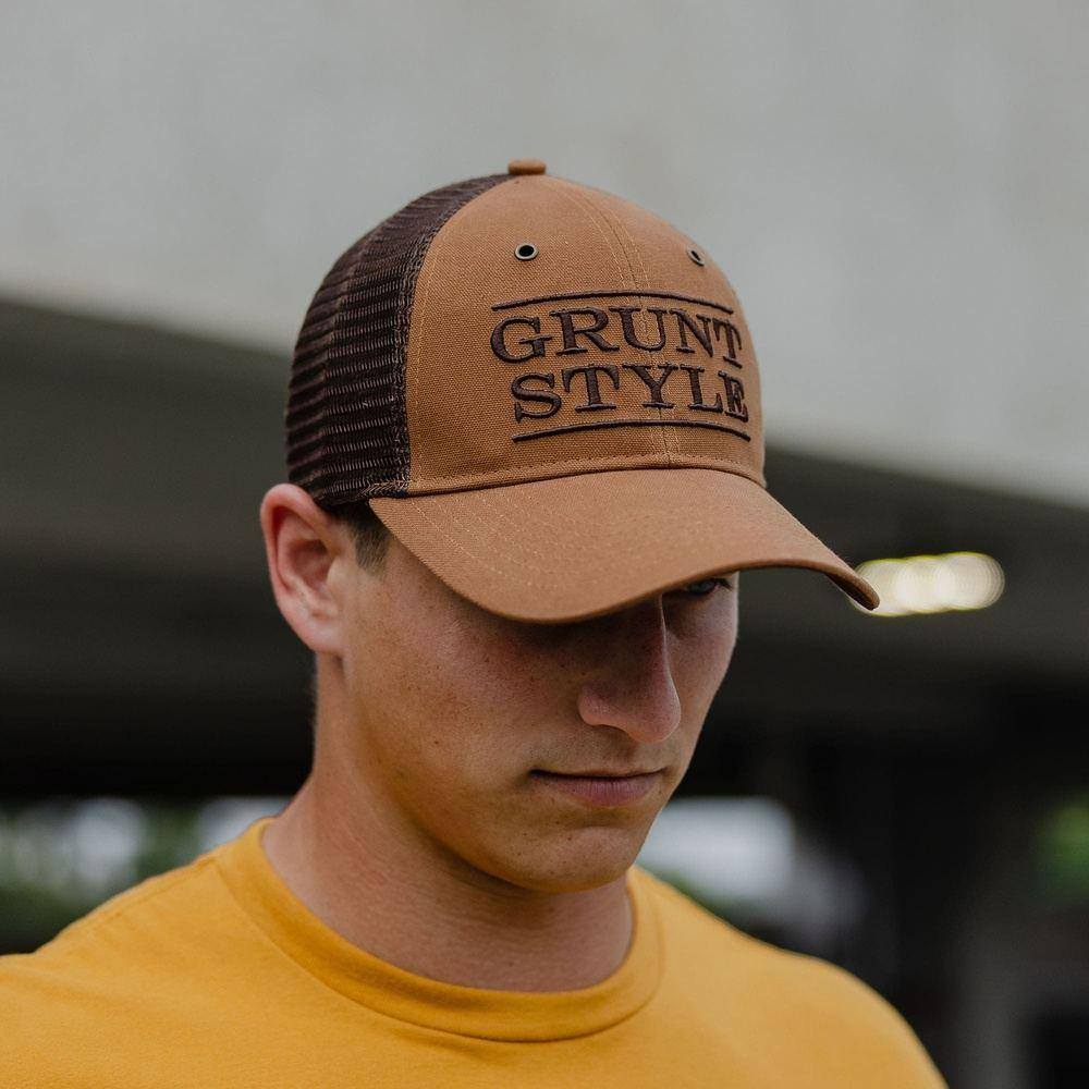 Logo Grunt Style, Grunt Hat LLC Patriotic Stacked – Canvas Style -
